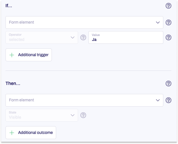What to do in case of conditions and how they work. 
