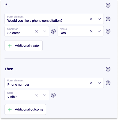 Example of how a condition can be used.