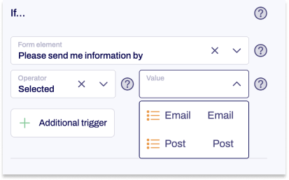 The If part of a condition is shown.