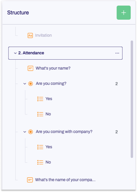 The form tree is shown.