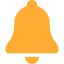 An orange bell as an icon.